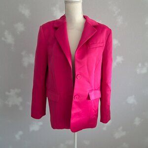 NA-KD Pink Oversized Button Jacket Blazer Size EU 34 / US 4